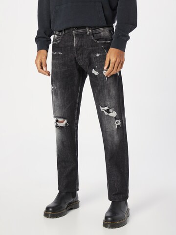 REPLAY Slimfit Jeans 'GROVER' in Grijs: voorkant