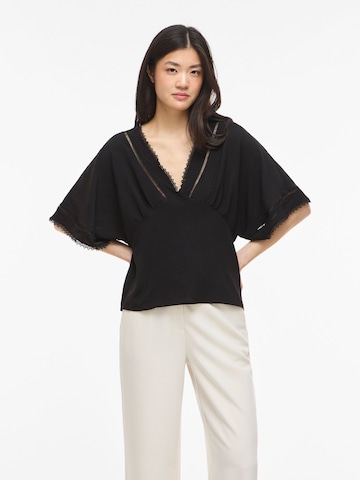 Chemisier 'VIRella' VILA en noir : devant