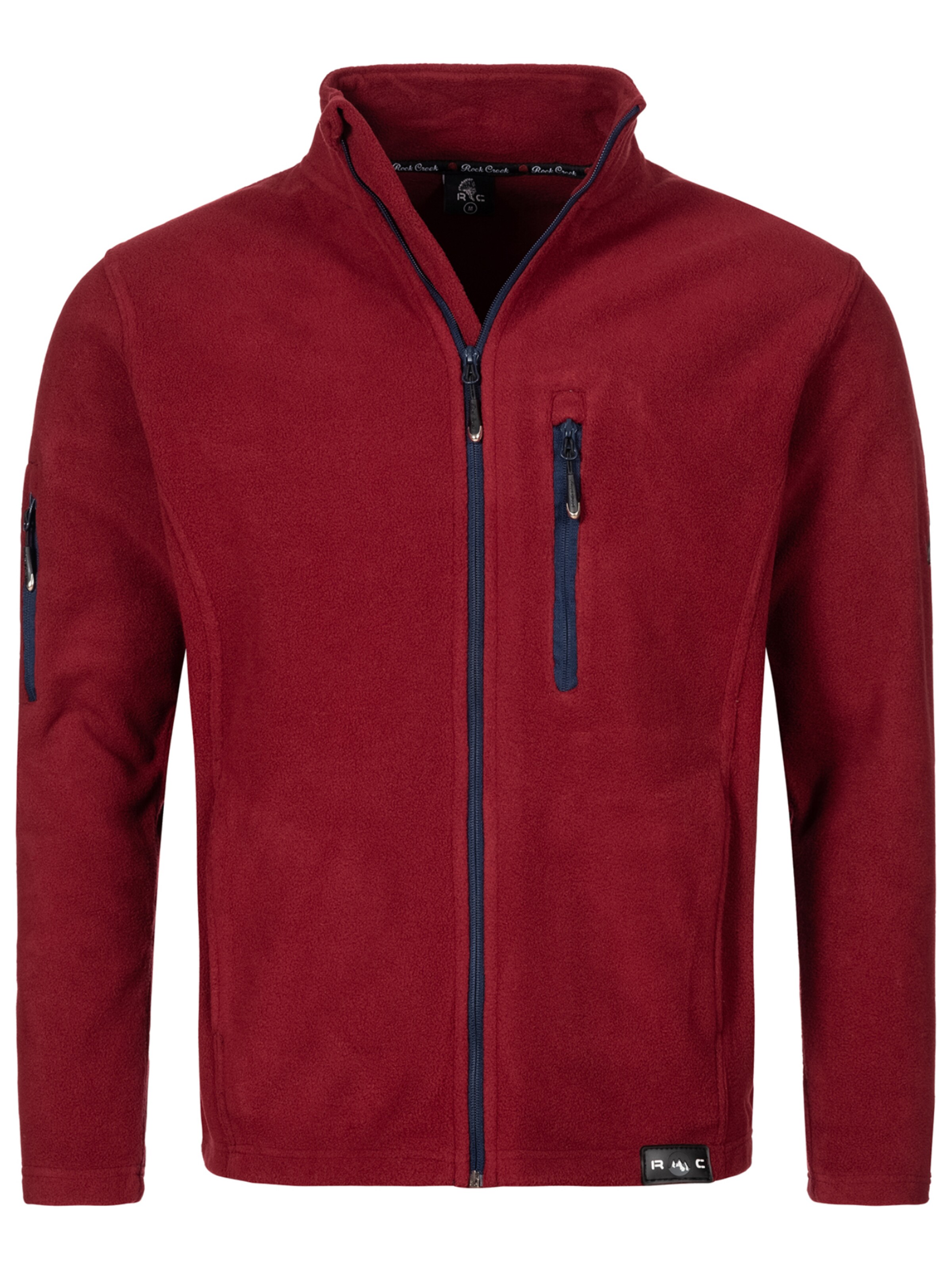 Rock Creek Fleecejacke in Rot: Vorderseite