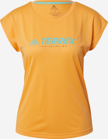 ADIDAS TERREX Функционална тениска в оранжево: отпред