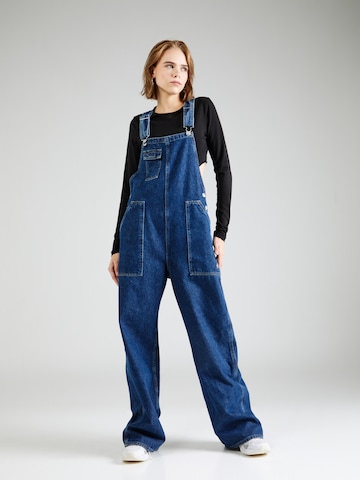 Wide leg Jeans con pettorina 'DUNGAREE' di Tommy Jeans in blu: frontale