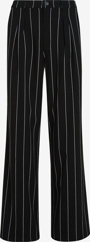 Tommy Jeans Wide leg Pleat-Front Pants 'Claire' in Black: front