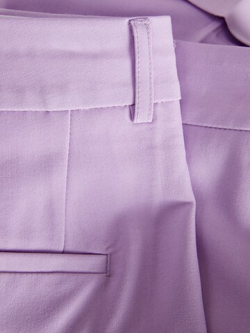 JJXX Regular Pleat-Front Pants in Purple