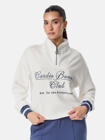 Cardio Bunny Sweatshirt i vit: framsida