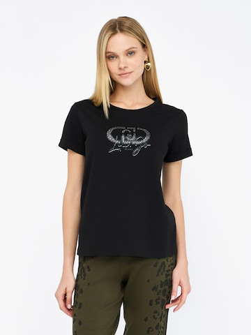 Liu Jo T-Shirt 'LiuJoBetter' in Schwarz: Vorderseite