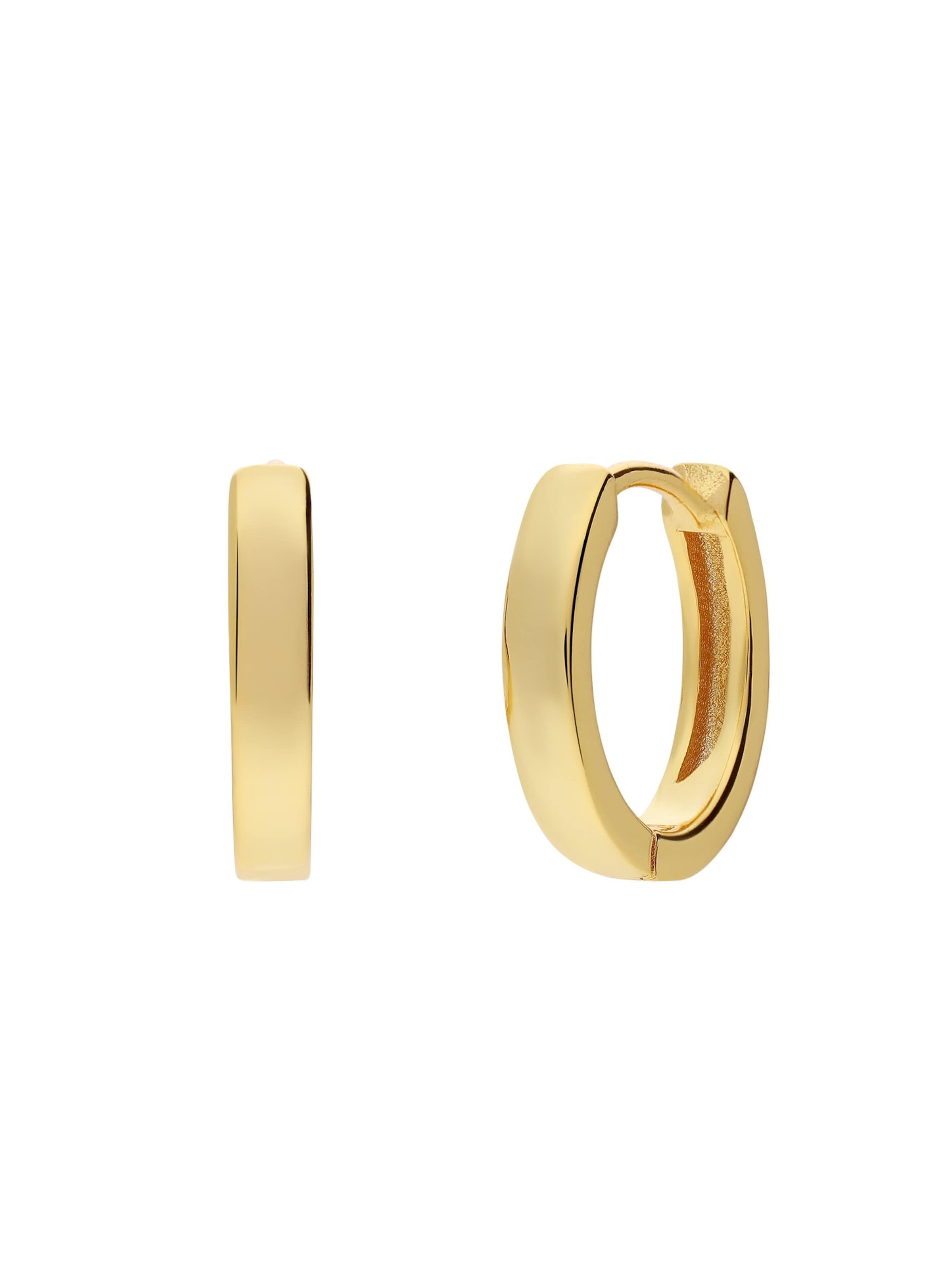 Lucardi Oorbellen 'Klassisch' in de kleur Goud, Productweergave