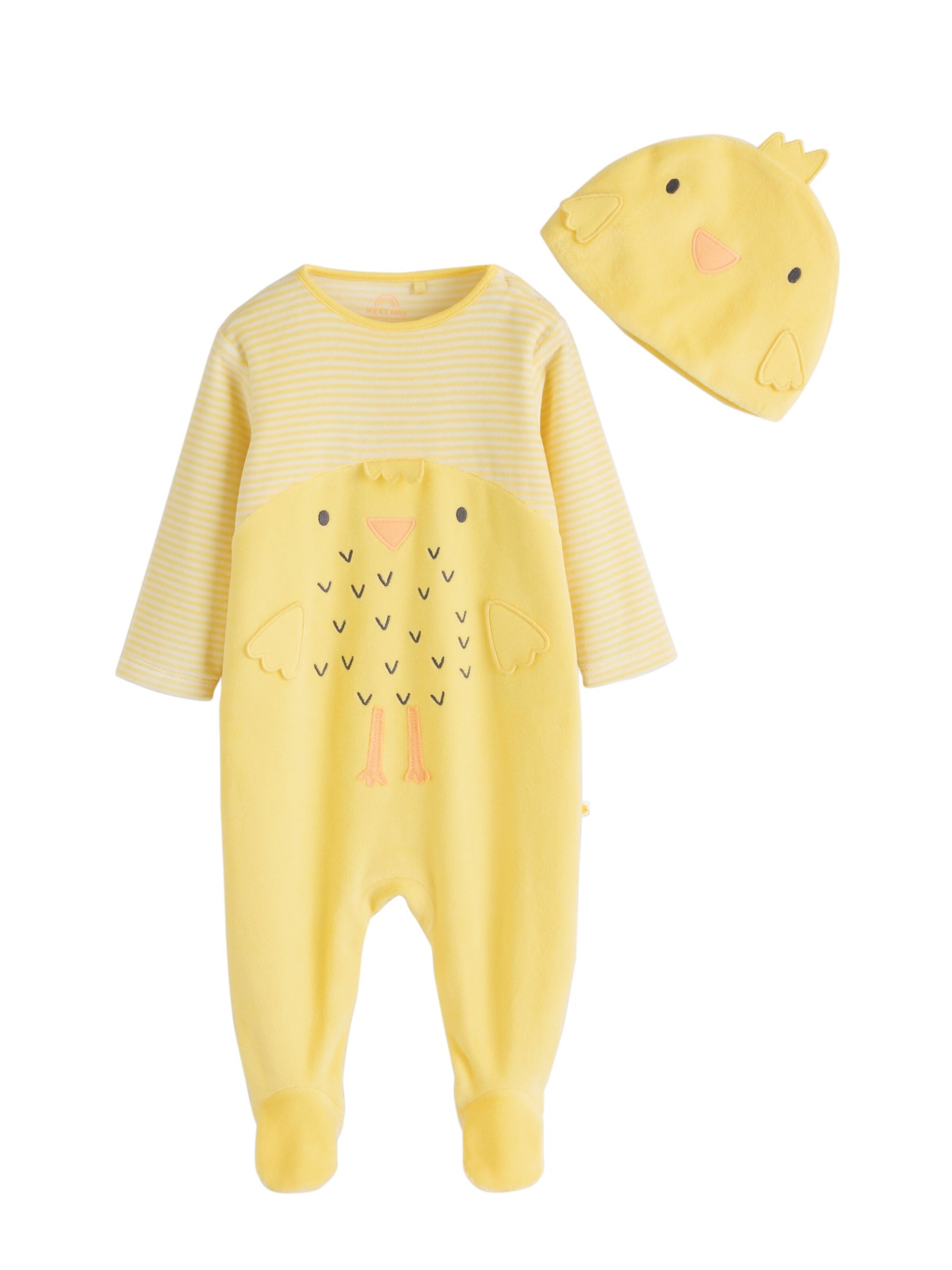 Next - Pijama 'Easter Chick' en amarillo: frente