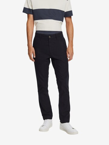 Coupe slim Pantalon chino ESPRIT en bleu