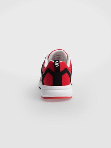 CAMP DAVID Logo-Sneaker im Jacquard-Design in Rot