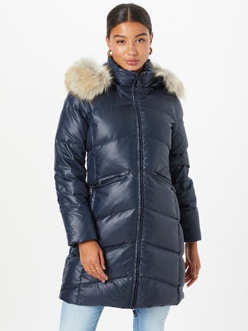 Manteau d’hiver Calvin Klein en bleu : devant