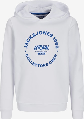 Jack & Jones Junior Sweatshirt 'Simon' in Weiß: Vorderseite