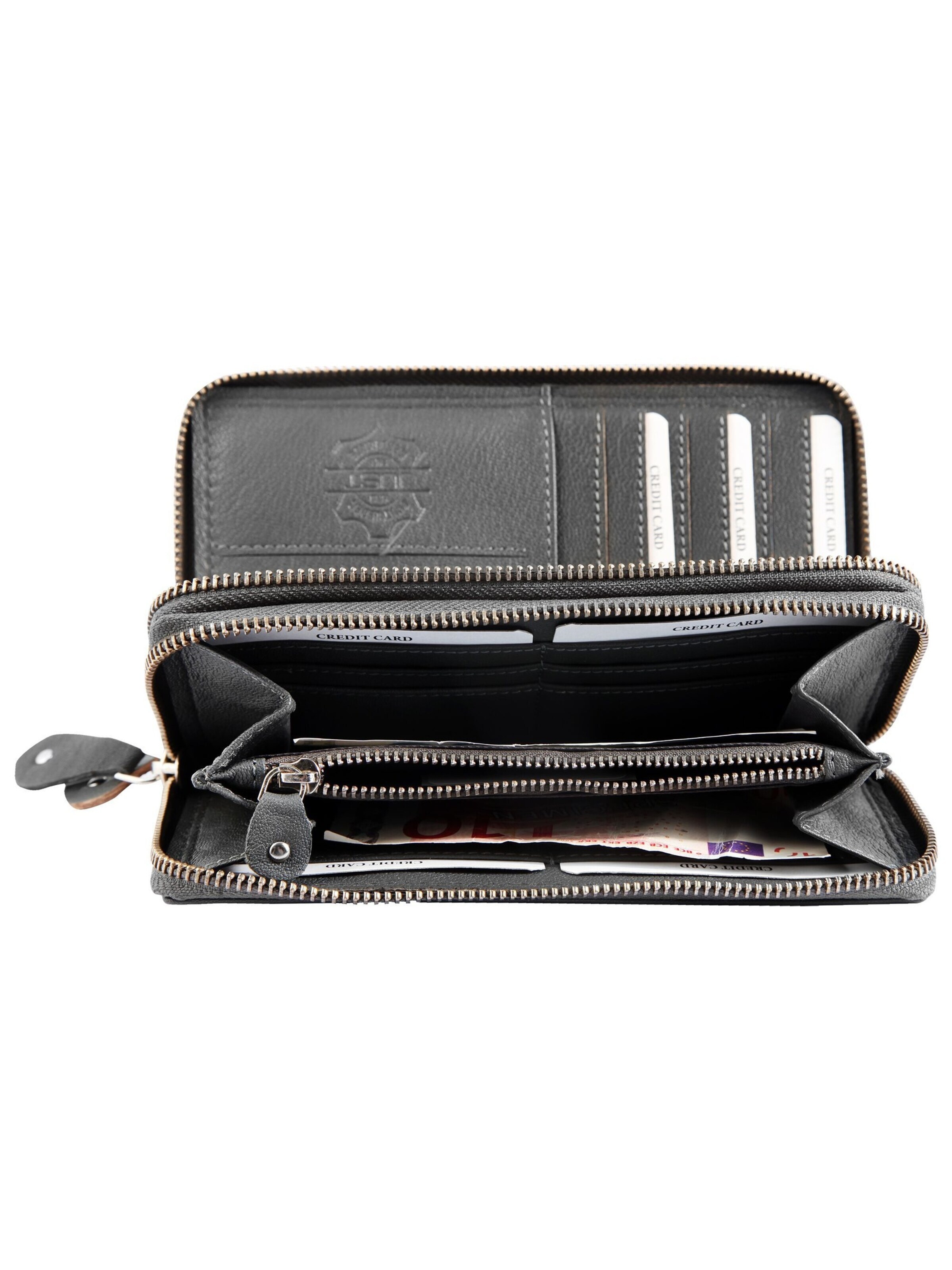 JUST Wallet 'RFID-Schutz' in Grey: front