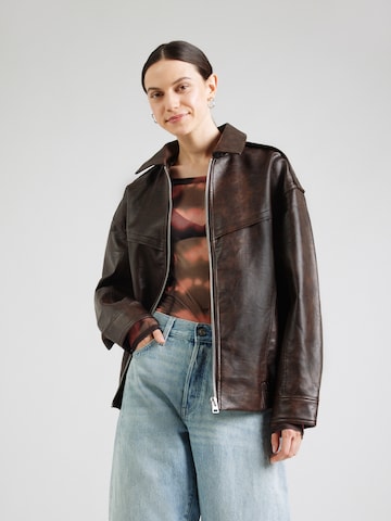 TOPSHOP Демисезонная куртка 'TSANNA' в Коричневый: спереди