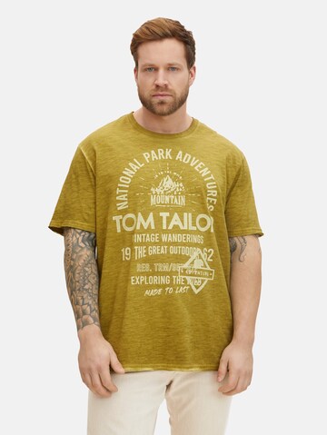 TOM TAILOR Men + T-Shirt in Grün: Vorderseite
