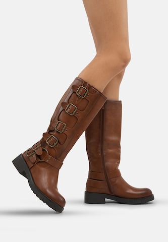 Boots Salinyang en marron