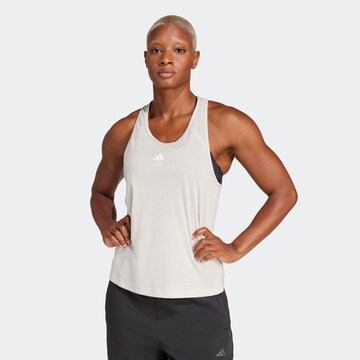 ADIDAS PERFORMANCE - Top deportivo 'Train Essentials' en gris: frente