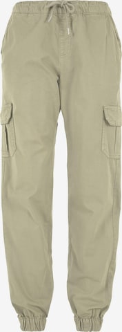 Urban Classics Tapered Gargohousut värissä vihreä: etupuoli