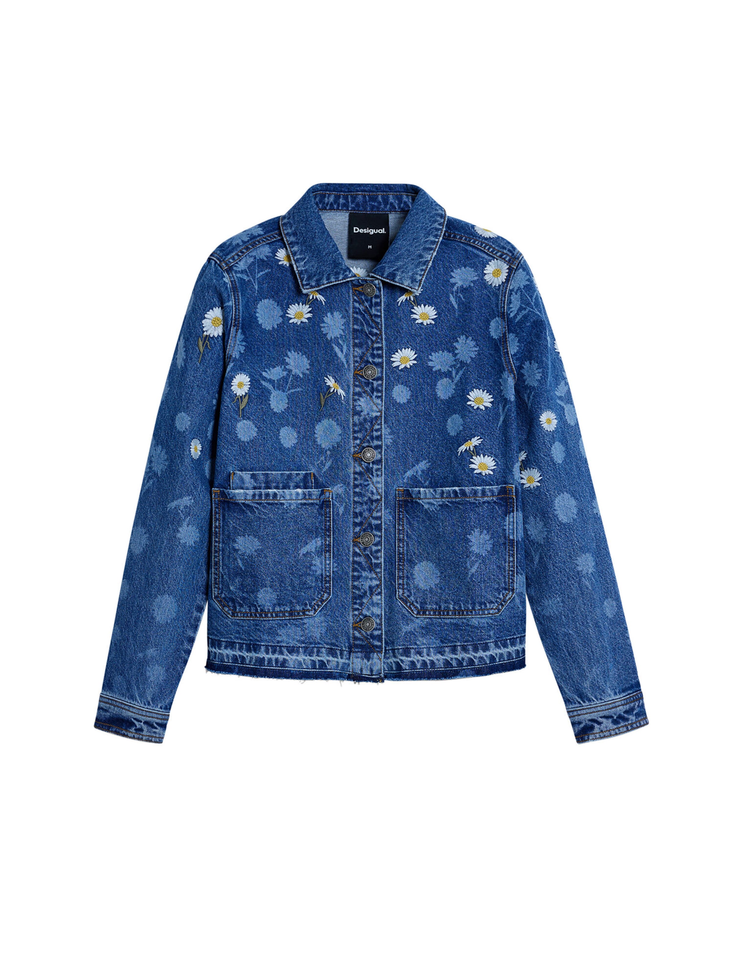 Desigual Prechodná bunda - Modrá: predná strana