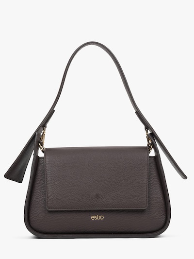 Estro Sac bandoulière '1284-0' en brun foncé, Vue avec produit
