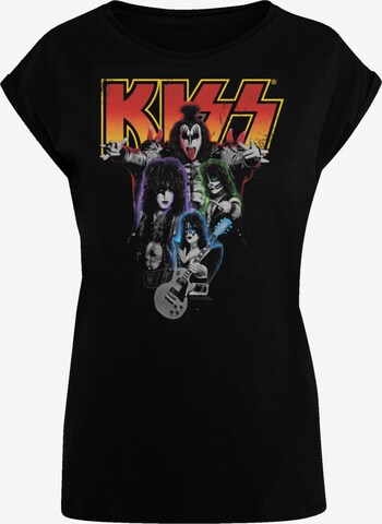 T-shirt 'Kiss' F4NT4STIC en noir : devant