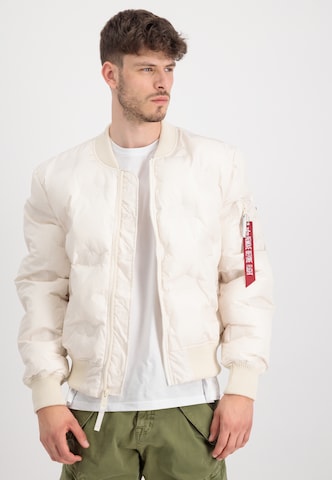 ALPHA INDUSTRIES - Casaco meia-estação em branco: frente