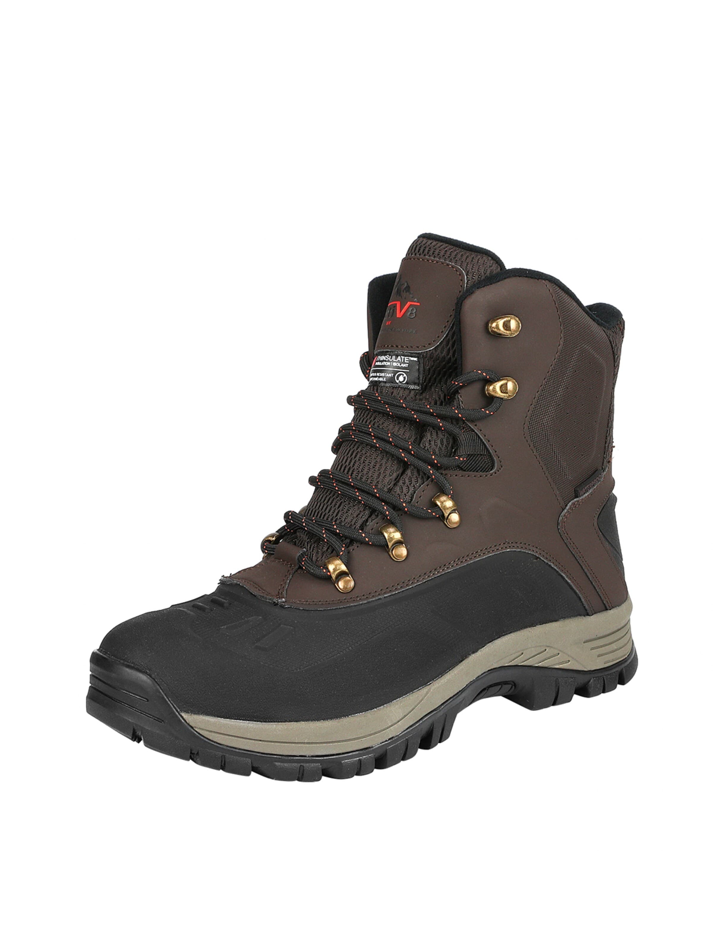 NORTIV 8 Snow Boots in Brown: front