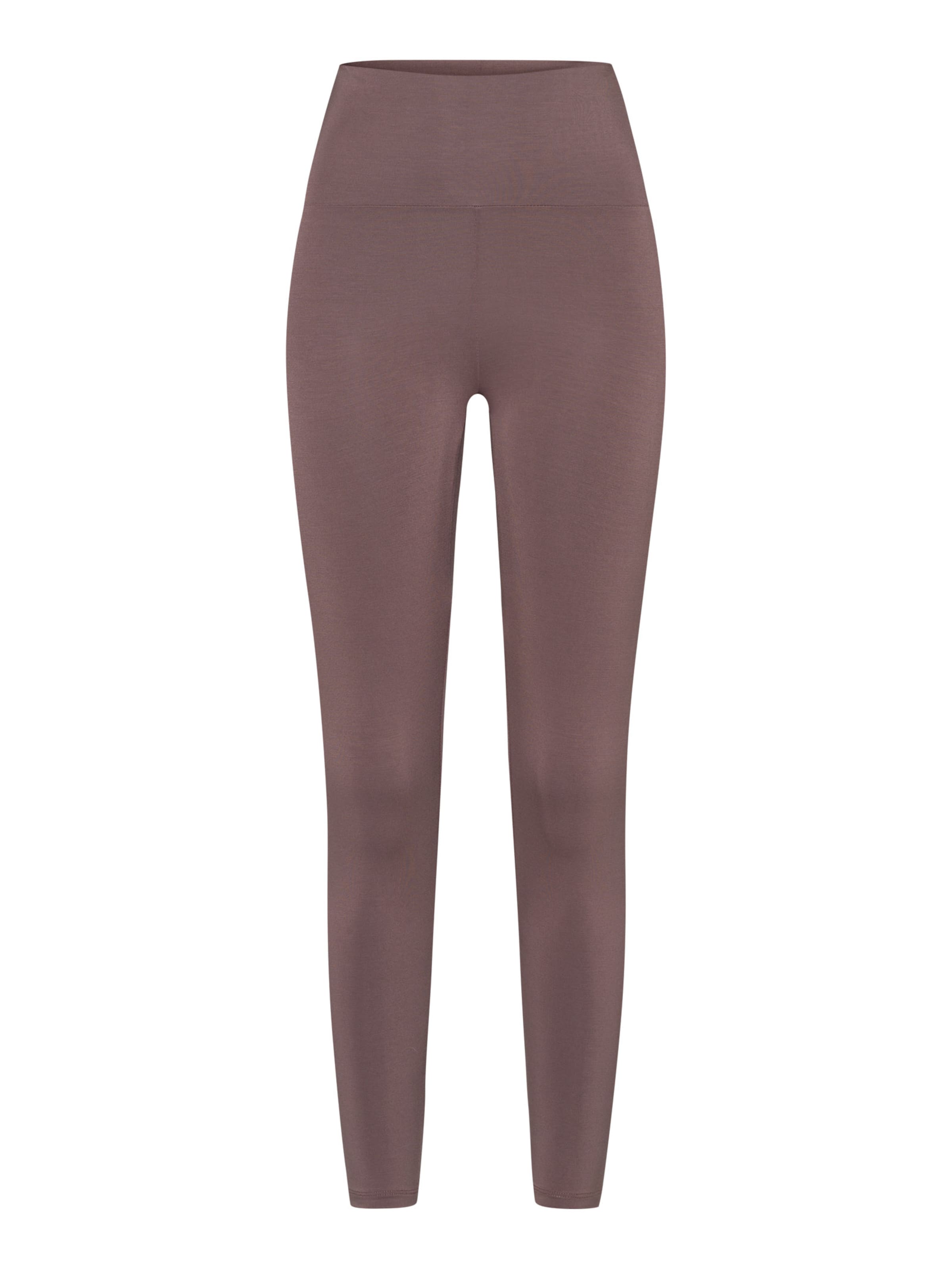 Les Lunes Skinny Leggings 'Luna' in Braun: Vorderseite