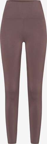 Les Lunes Skinny Leggings 'Cleo' in Bruin: voorkant