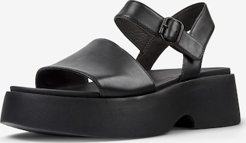CAMPER Sandalen met riem 'Tasha' in Zwart: voorkant
