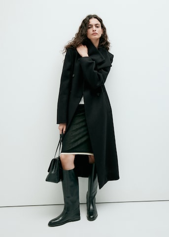 Manteau mi-saison 'SIRENITA' MANGO en noir