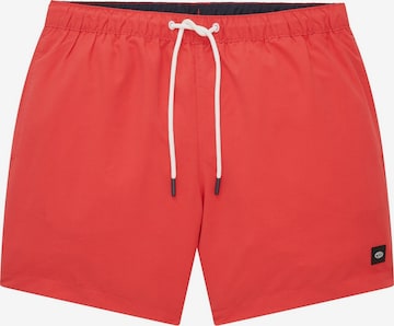 Shorts de bain TOM TAILOR en rouge : devant