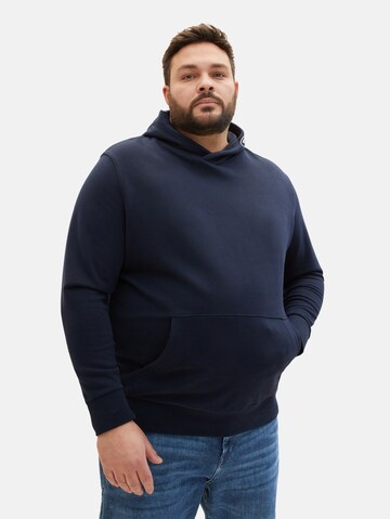 TOM TAILOR Men + Sweatshirt i blå