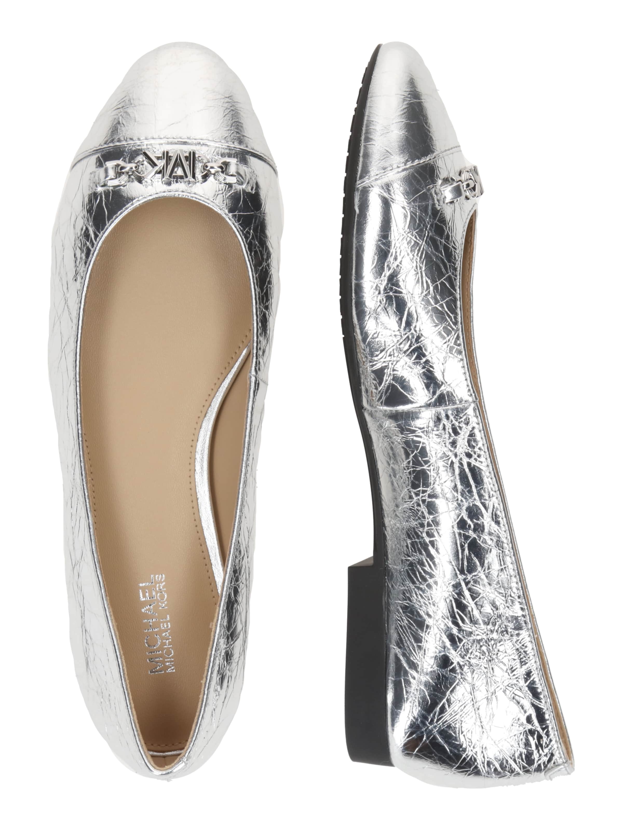 MICHAEL Michael Kors Ballerina 'REBECCA FLEX' in Silber