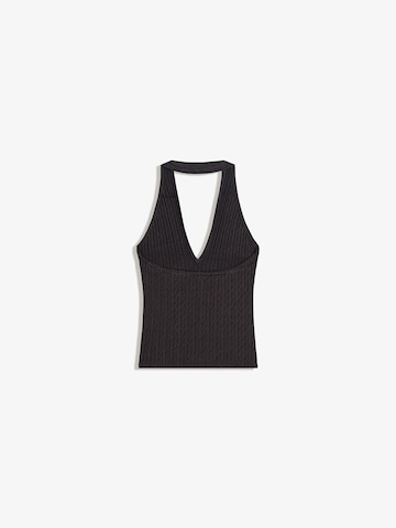 Tops en tricot Bershka en noir