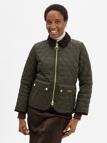 Veste mi-saison Barbour en vert : devant