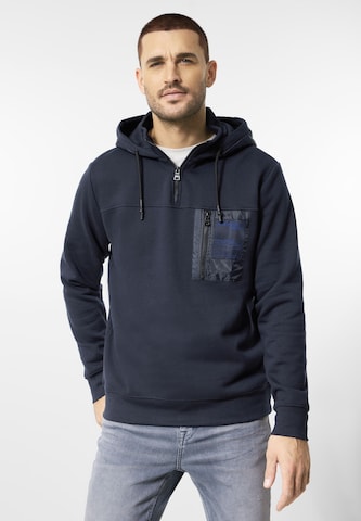 Street One MEN Sweatshirt in Blue: front