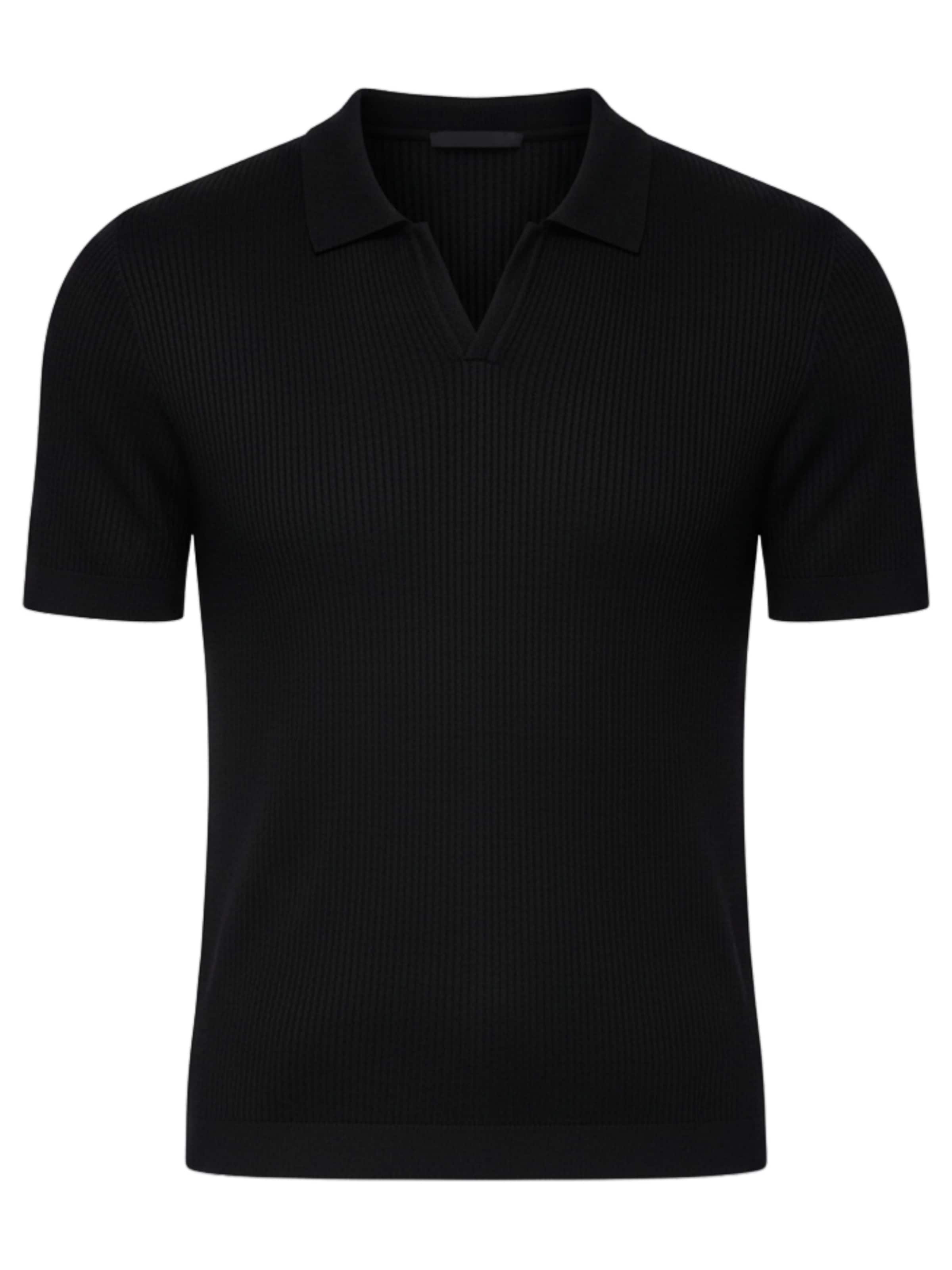 Ombre Shirt in Zwart: voorkant