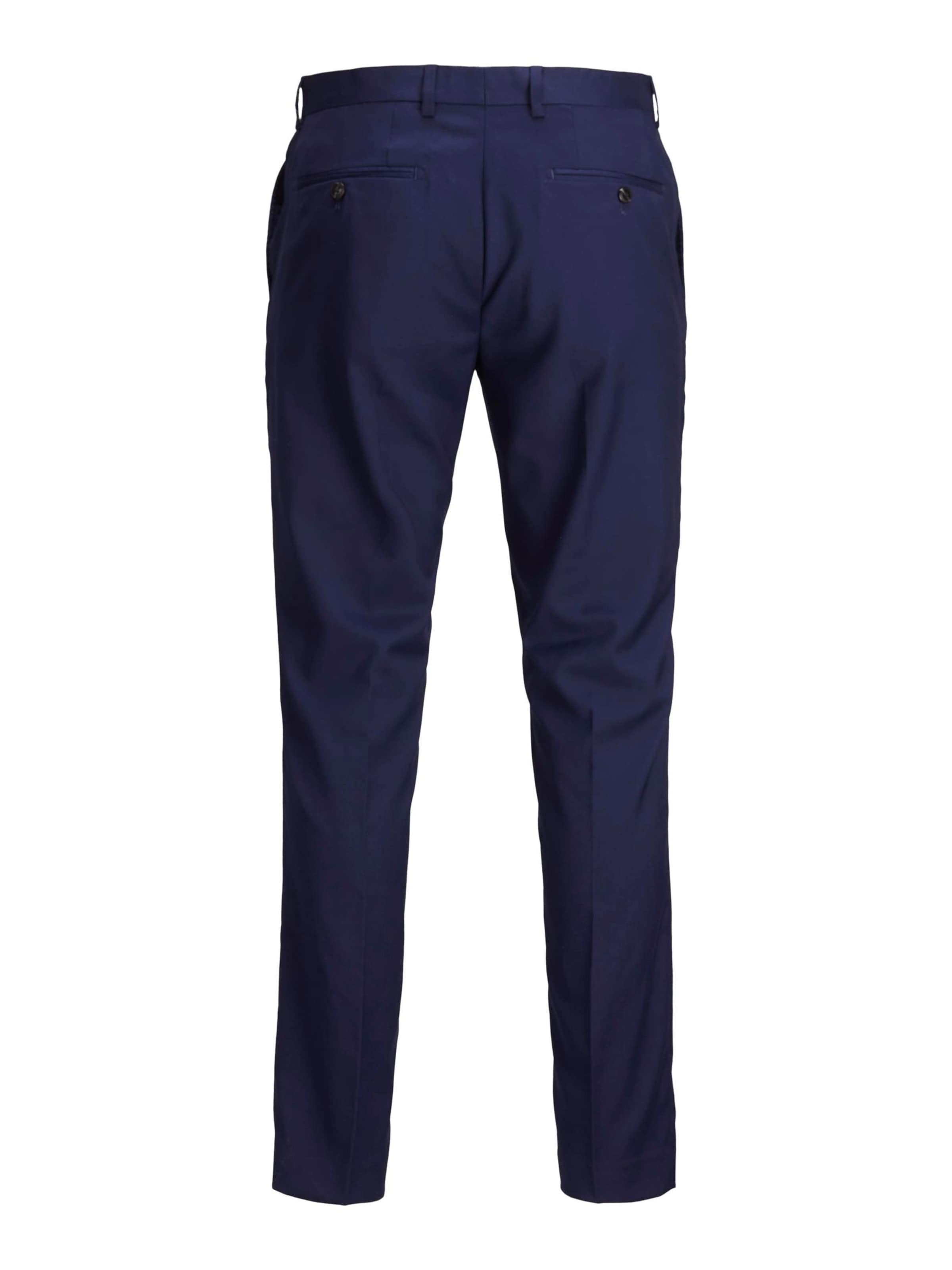 JACK & JONES Slim fit Pleated Pants 'JJFranco' in Blue