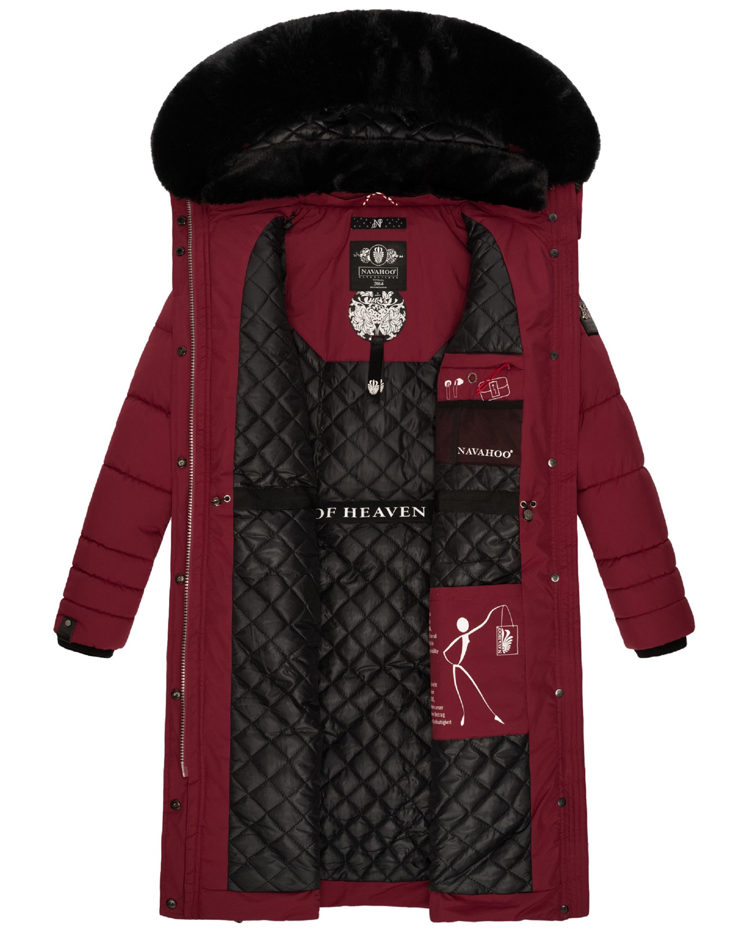 NAVAHOO Télikabátok 'Fahmiyaa' - piros