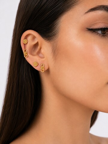 RteRme - Pendientes 'Bow and Rope Knot  Earring Set Gold' en oro