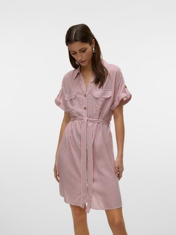 VERO MODA Shirt dress 'VMBumpy' in Pink