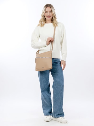 Borsa a spalla ' TAS Alessia ' di Tamaris in beige: frontale