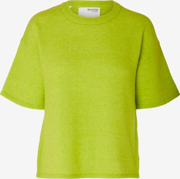 Pull-over 'MALINE-LILIANA' SELECTED FEMME en vert : devant