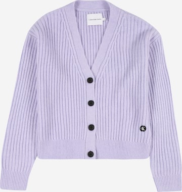 Calvin Klein Jeans Knit cardigan in Purple: front
