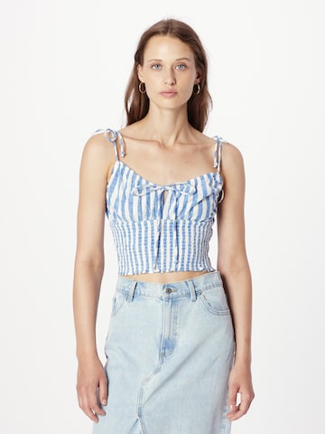 Gina Tricot Top 'Moa' in Blue: front