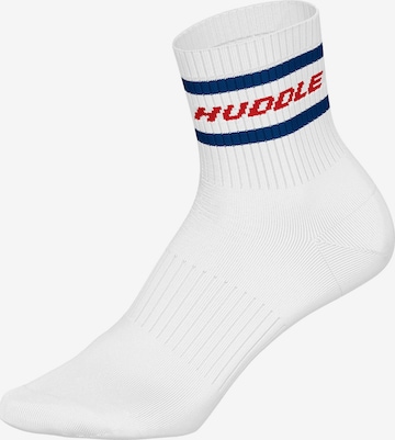 Chaussettes Huddle en blanc : devant