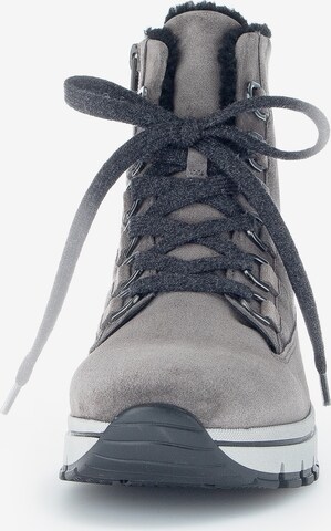 GABOR Lace-Up Ankle Boots in Grey