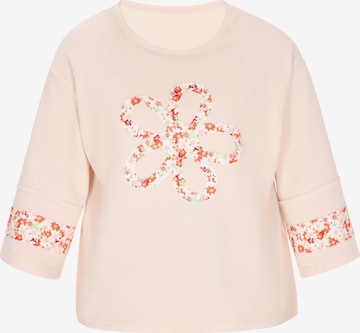 SANIKA Collegepaita värissä beige: etupuoli