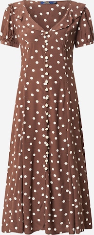 Polo Ralph Lauren Shirt Dress in Brown: front