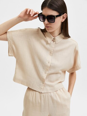 SELECTED FEMME Blouse 'Gulia' in Beige